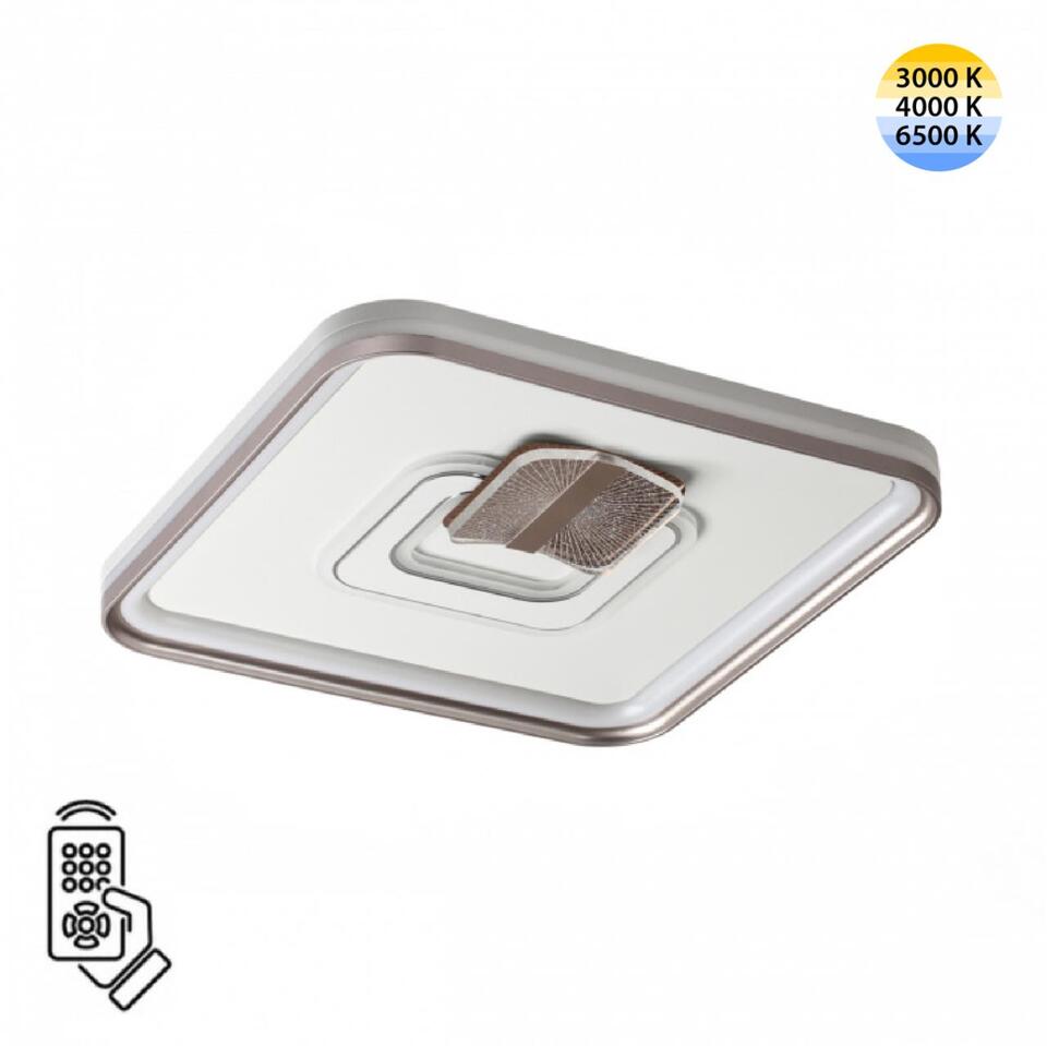 Фото №10  SONEX 7786/85L PIKO LED SN 607 Светильник металл/белый/бронза LED 85Вт 3000-6500K 490х490 IP20 пульт ДУ GEMINI