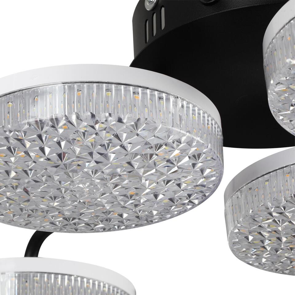 Фото №12  Люстра LUMION 8236/6CL LEDIO LN25 000 черный, металл/акрил Люстра потолочная с ПДУ LED 85W 3000-6000К 220V DIDANA