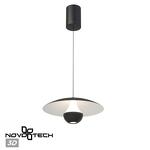 Превью фото №1  Подвесной светильник NOVOTECH 359336 OVER NT24 324 черный Светильник подвесной с механизмом регулировки высоты, провод 2м IP20 LED 4W вниз/3W вверх 760Лм 3000K 170-265V IMAN