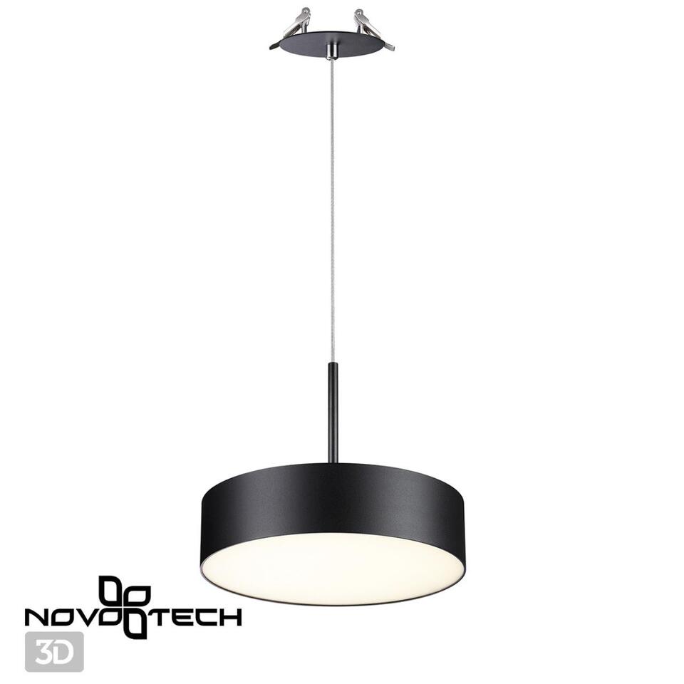 Фото №4  Подвесной светильник NOVOTECH 358765 SPOT NT21 448 черный Светильник встраиваемый светодиодный, длина провода 2м IP20 LED 30W 4000K 2600Лм 100-265V PROMETA