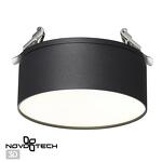 Превью фото №1  NOVOTECH 358753 SPOT NT21 449 черный Светильник встраиваемый светодиодный IP20 LED 24W 4000K 2100Лм 100-265V PROMETA