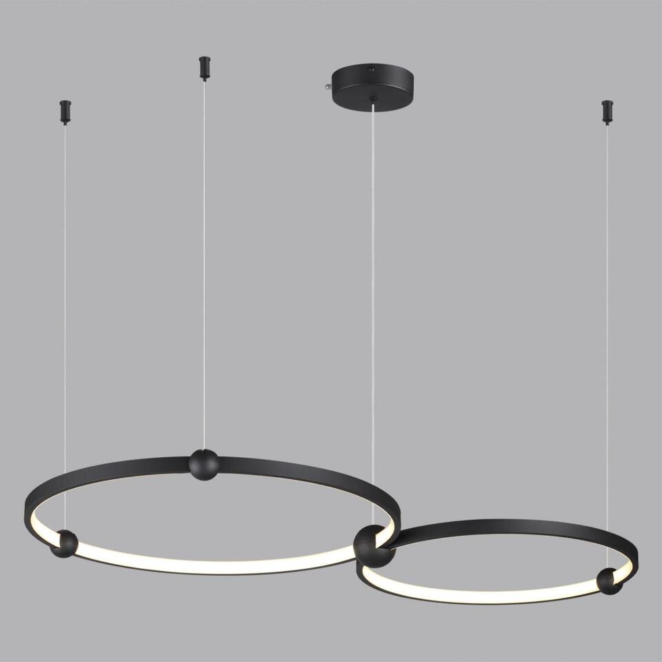 Фото №3  Подвесной светильник LUMION 6533/80L LEDIO LN23 000 чёрный Светильник подвеснойс ПДУ LED 80W 3000-6000K 220V DIEGO