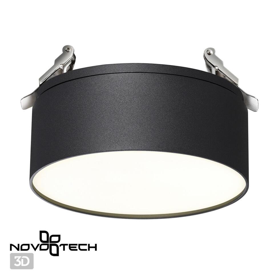 Фото №5  NOVOTECH 358753 SPOT NT21 449 черный Светильник встраиваемый светодиодный IP20 LED 24W 4000K 2100Лм 100-265V PROMETA