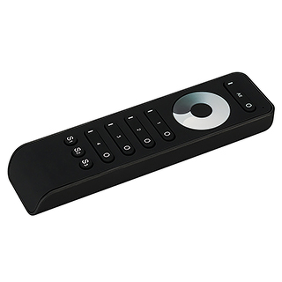 Фото №1  Arlight Пульт SMART-R33-DIM Black (4 зоны, 2.4G) ( IP20 Пластик, 5 лет)