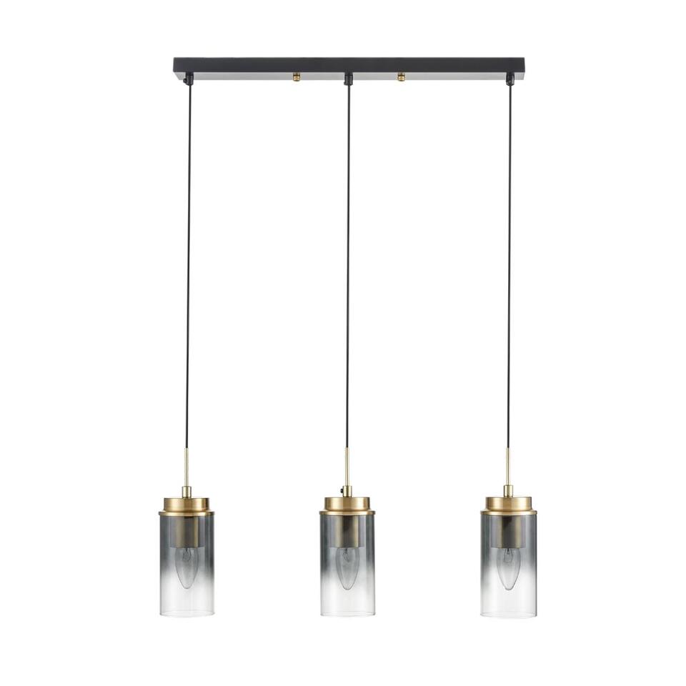 Фото №9  Подвесной светильник LUMION 8101/3A COMFI LN26 407 черный/бронза металл/стекло Подвес Е14 3*40W 220V ISHA