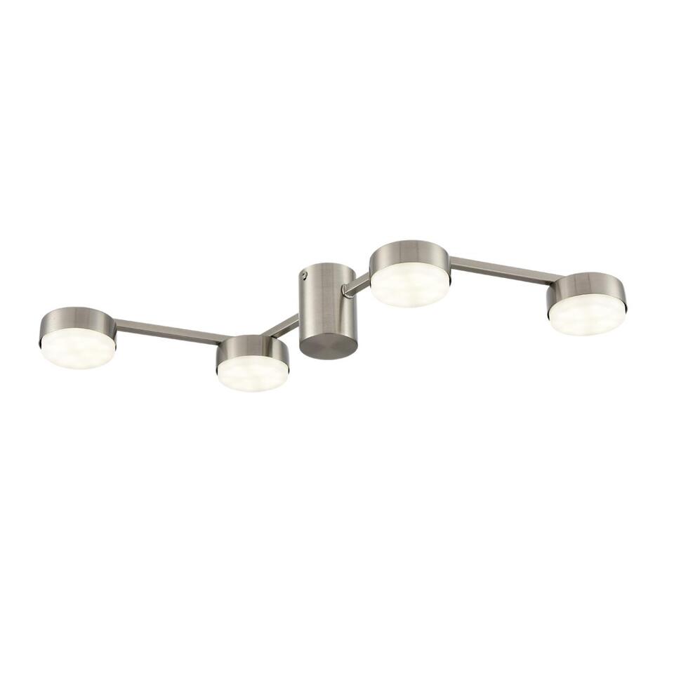 Фото №7  Люстра LUMION 8116/4C COMFI LN26 250 никель, металл Люстра потолочная LED GX53 4*7W 220V SANATA