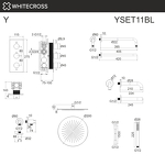Превью фото №3  Термостатическая система для ванны скрытого монтажа WHITECROSS Y YSET11BL (черный мат)