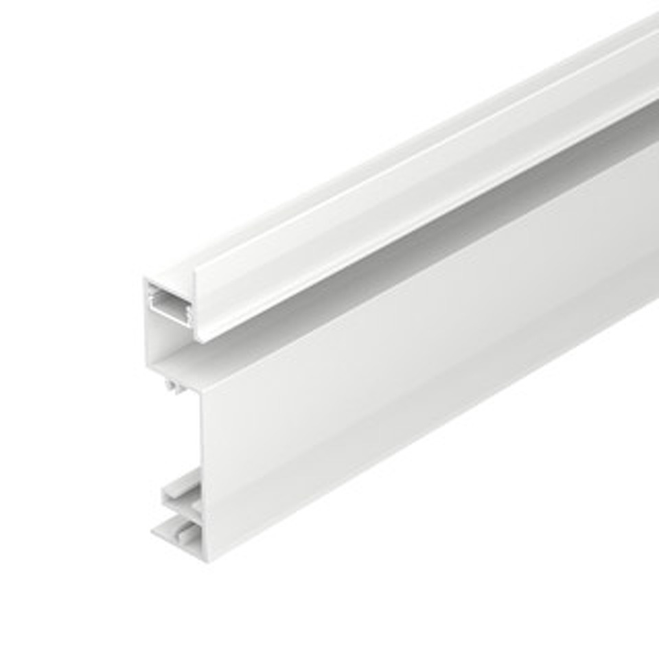 Фото №1  Arlight Профиль PLINTUS-H73-F-2000 WHITE ( Алюминий)