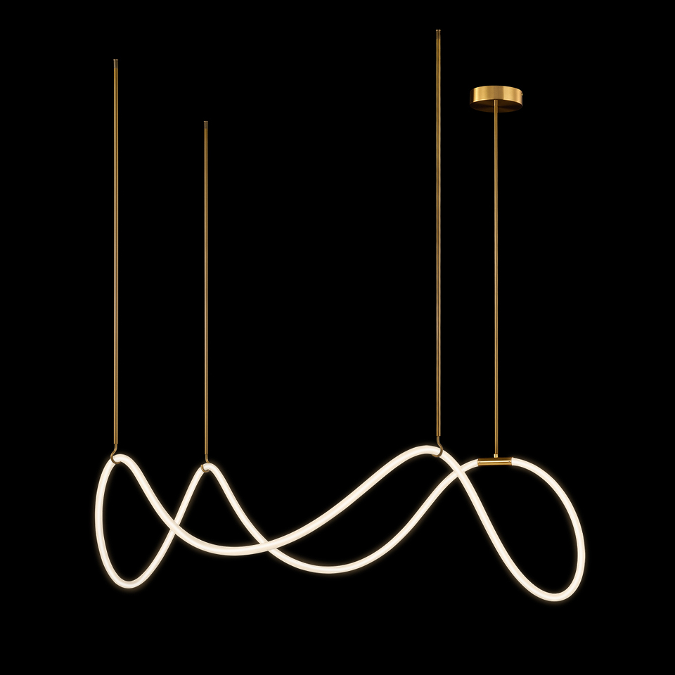 Фото №8  Подвесной светильник 10388P/C Brass Подвесной светильник LOFT IT Thread