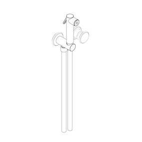 Фото RU221CXX AQUAelite Instile внешняя часть гигиенического душа со смесителем, 1/2"  Хром 10/01Q