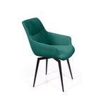 Превью фото №3  Top concept Стул Джордан поворотный 90 градусов, функция возврата, антишум, бархат зеленый 19