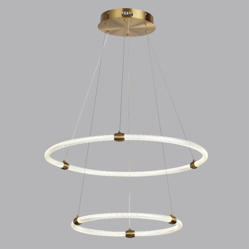 Фото №9  Подвесной светильник LUMION 8010/50L LEDIO LN25 000 золото/прозрачный, металл/акрилл Подвесной светильник LED 50W 220V 4000K TWINKLE