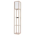Превью фото №1  Торшер LUMION 8091/1F COMFI LN26 459 дерево/белый, дерево/текстиль Торшер Е27 1*60W 220V PRACTIC