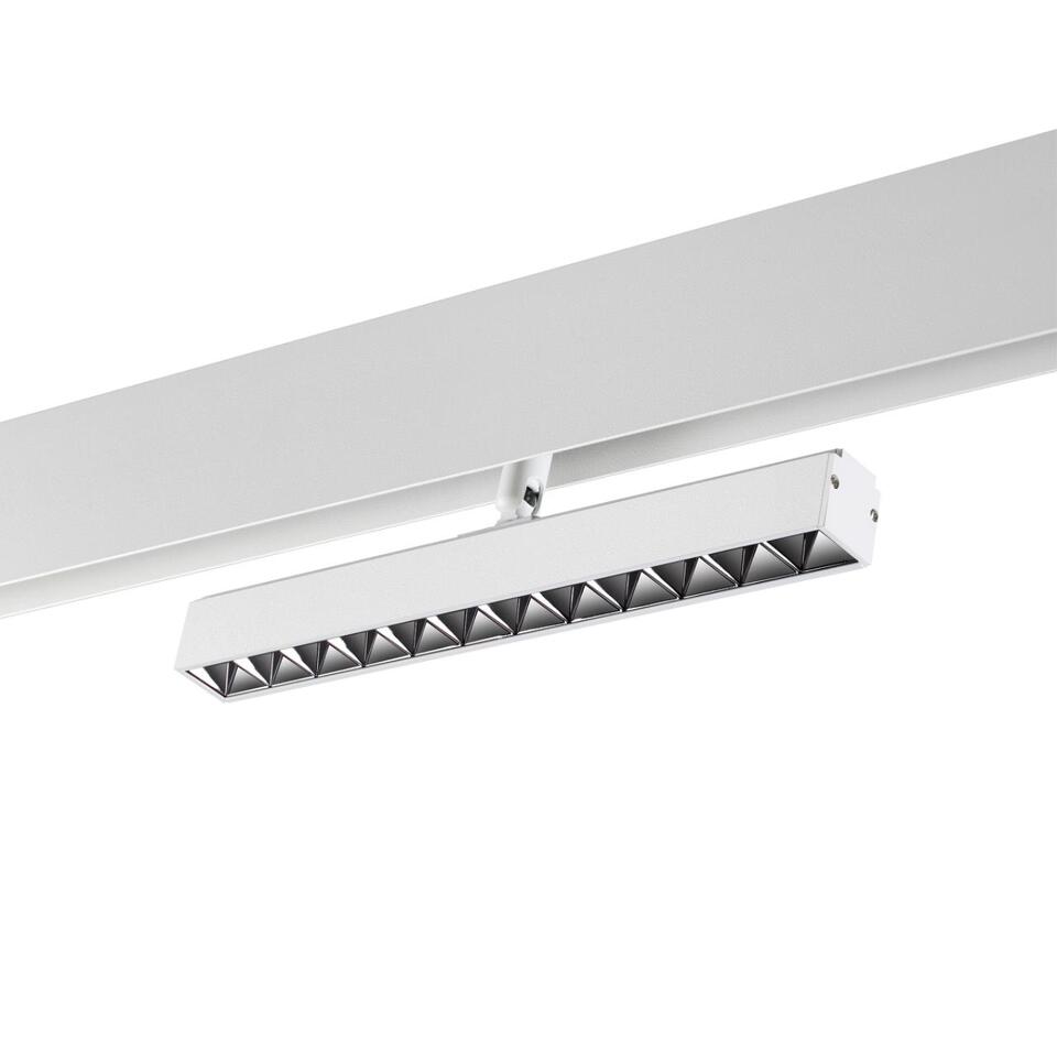 Фото №7  NOVOTECH 358609 SHINO NT21 045 белый Трековый светильник для низковольного шинопровода IP20 LED 4000K 12W 48V FLUM