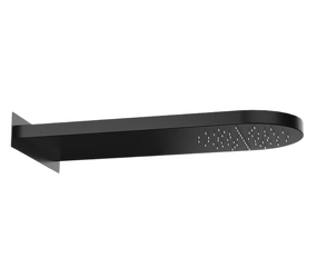 Фото Верхний душ настенный 50x20 см Remer 350MMNOX, черный матовый