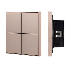 Фото IARL INTELLIGENT ARLIGHT Кнопочная панель KNX-304-23-IN Champagne (BUS, Frame) ( IP20 Металл, 2 года)