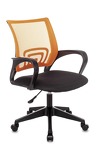 Превью фото №1  Кресло Кресло офисное TopChairs ST-Basic сетка/ткань оранжевый