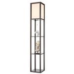 Превью фото №3  Торшер LUMION 8090/1F COMFI LN26 460 кофейный/белый, дерево/текстиль Торшер Е27 1*60W 220V PRACTIC