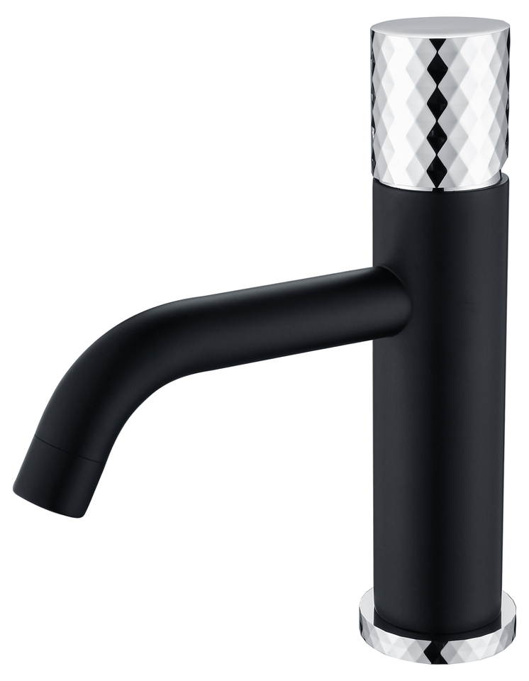 Фото №2  Boheme Смеситель STICK для умыв. низ. BLACK DIAMOND CHROME_Комплект