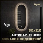 Превью фото №1  Teymi Зеркало Iva Caprice 500х1100, LED подсветка, сенсор, антипар T20610