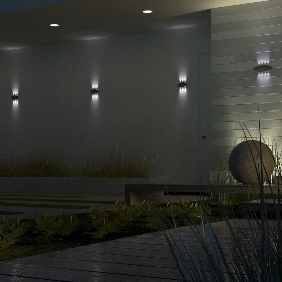 Фото №5  NOVOTECH 358563 STREET NT21 734 темно-серый Ландшафтный настенный светильник IP54 LED 4000K 6W 85-265V CALLE