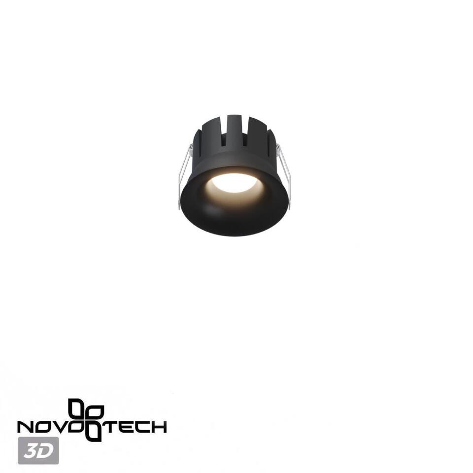Фото №7  NOVOTECH 359887 WIR NT26 000 черный Светильник встраиваемый с переключателем цв. температуры IP20 LED 10W 100-265V 3000К/4000К/6000К ECLAT