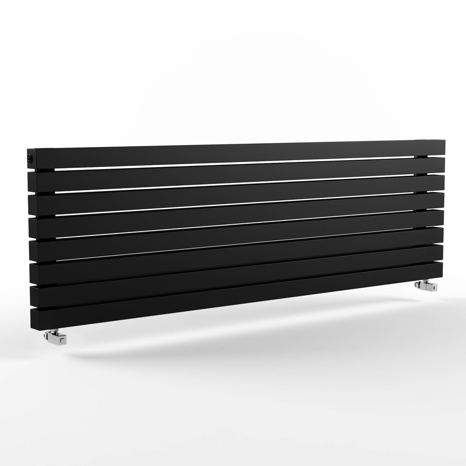 Фото №3  Радиатор Warmmet Power 60H ширина 1500 мм секций 5 цвет черный тип подключения: нижнее левое