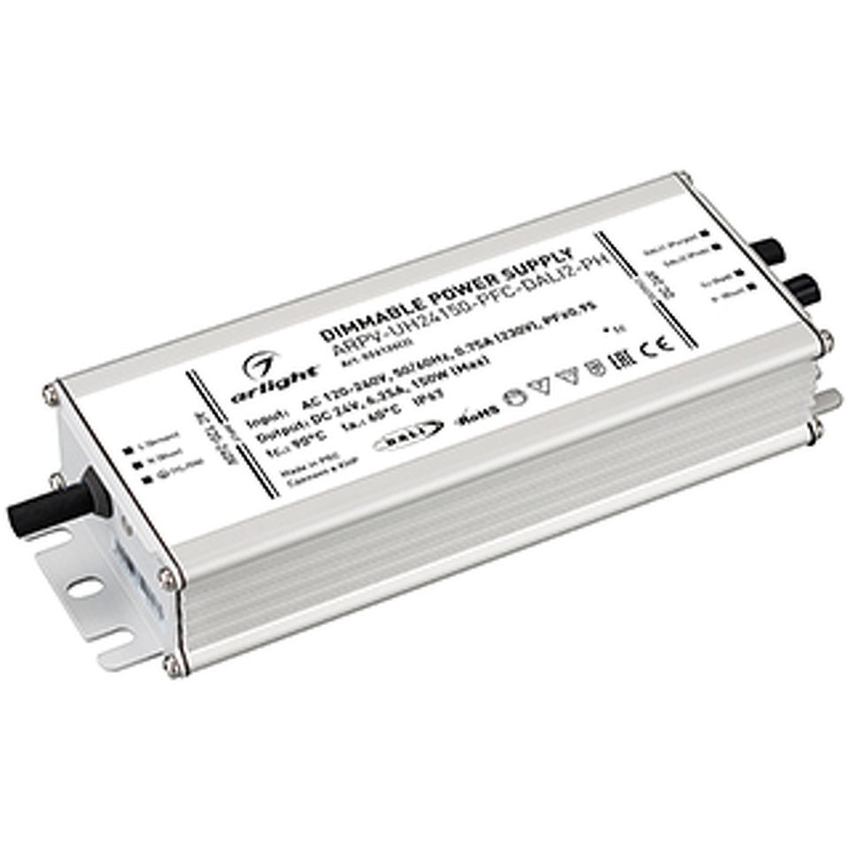 Фото №1  Arlight Блок питания ARPV-UH24150-PFC-DALI2-PH (24V, 6.3A, 150W) ( IP67 Металл, 7 лет)