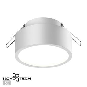 Фото NOVOTECH 358903 SPOT NT22 522 белый Встраиваемый влагозащищенный светильник IP54 LED 4000K 10W 220V MAY