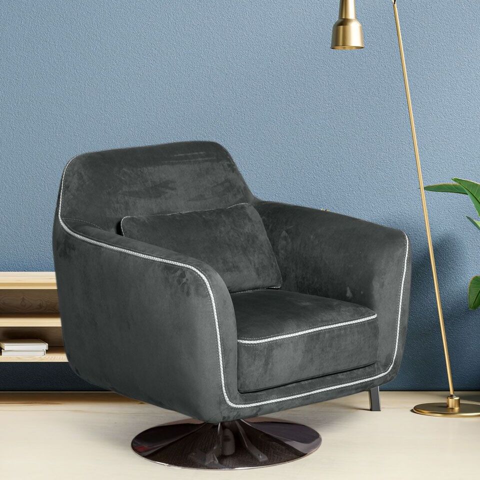 Фото №7  Кресло Top concept Кресло Марко, искусственная замша Breeze gray