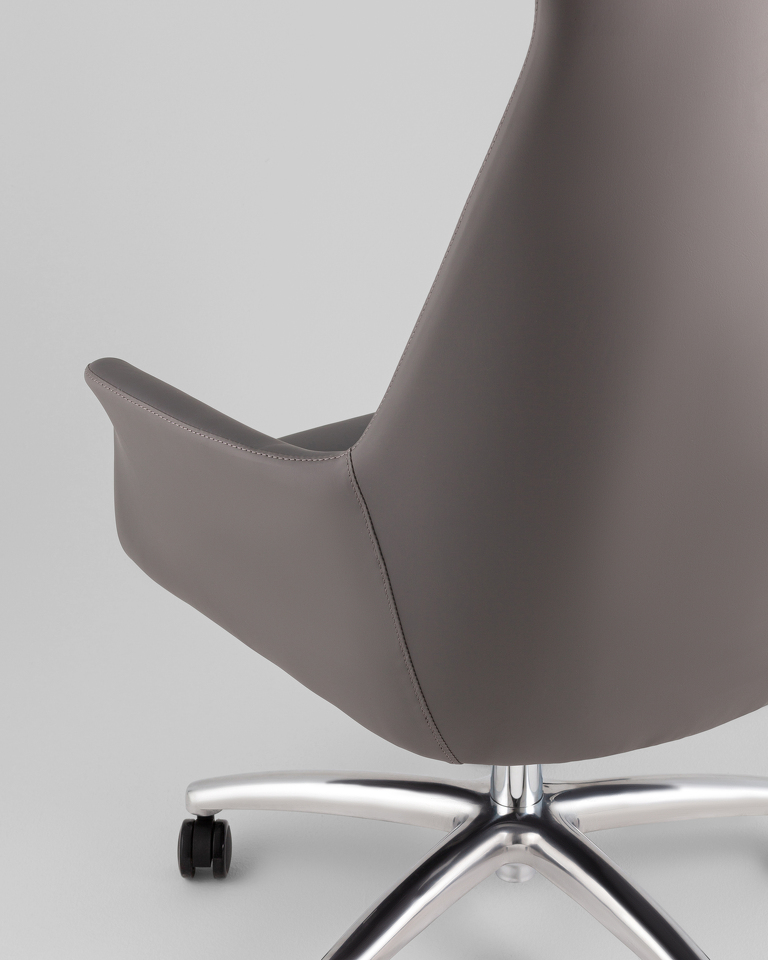 Фото №10  Кресло Кресло руководителя TopChairs Viking NEW серое
