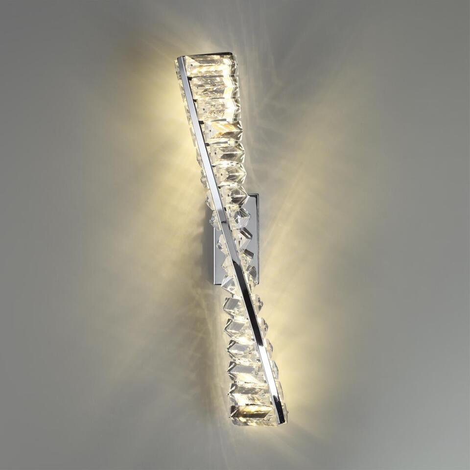 Фото №4  LUMION 5675/10WL LEDIO LN26 158 хром Бра LED 13W 3000K 220V ROSELLE