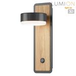 Превью фото №1  LUMION 8264/1W COMFI LN26 432 металл, черный/дерево Бра GX53 LED 1*7W 220V LELAND
