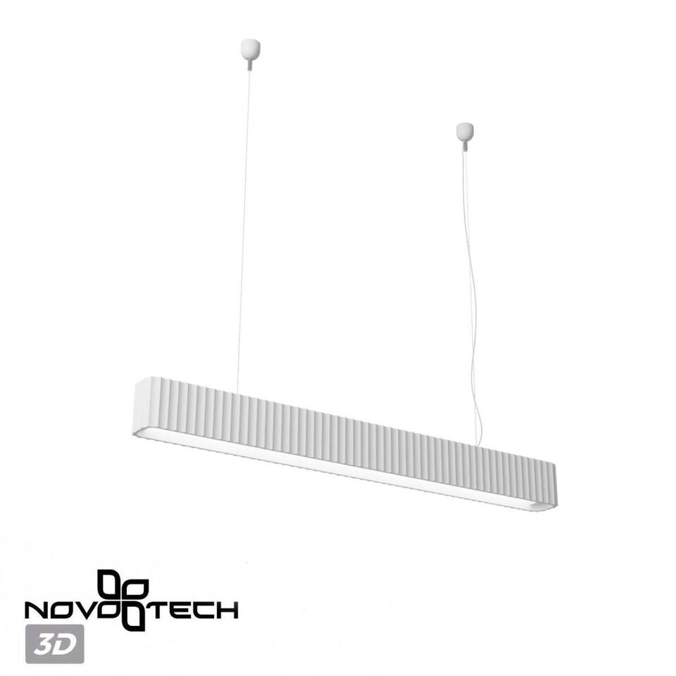 Фото №9  Подвесной светильник NOVOTECH 359404 OVER NT24 606 белый гипс Светильник подвесной с переключателем цв.температуры, длина провода 2м IP20 LED 28W 220V 3000/4000/6000K YESO