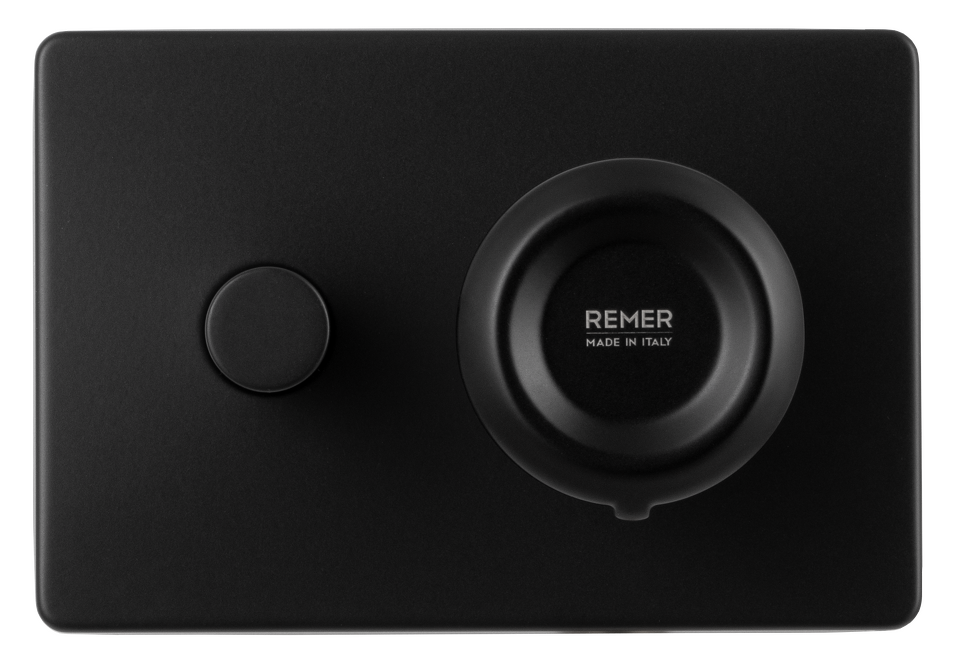 Фото №4  Смеситель для душа Remer Element ET09HRGNO, черный матовый