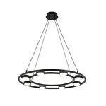 Превью фото №7  Люстра LUMION 8340/8 MODERNI LN26 254 черный, металл Люстра подвесная LED GX53 8*7W 220V TORINA