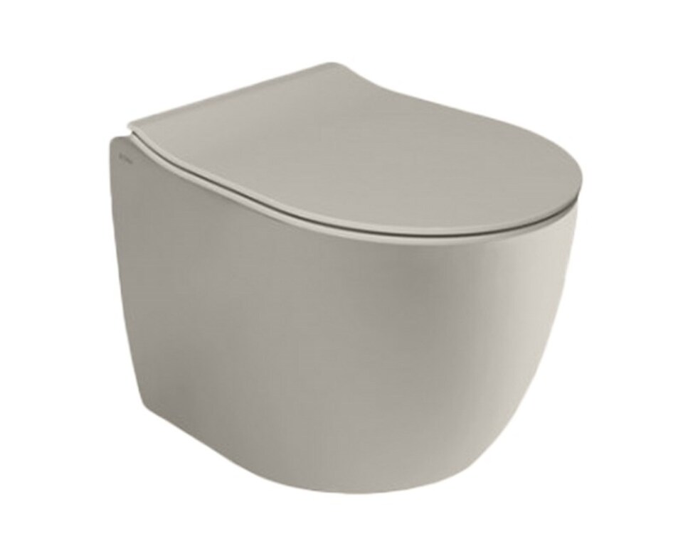 Фото №3  Унитаз 40375R Althea Cover Rimless Plus+Ton унитаз подвесной 52x36 см  Матовый лен Plus-Ton®