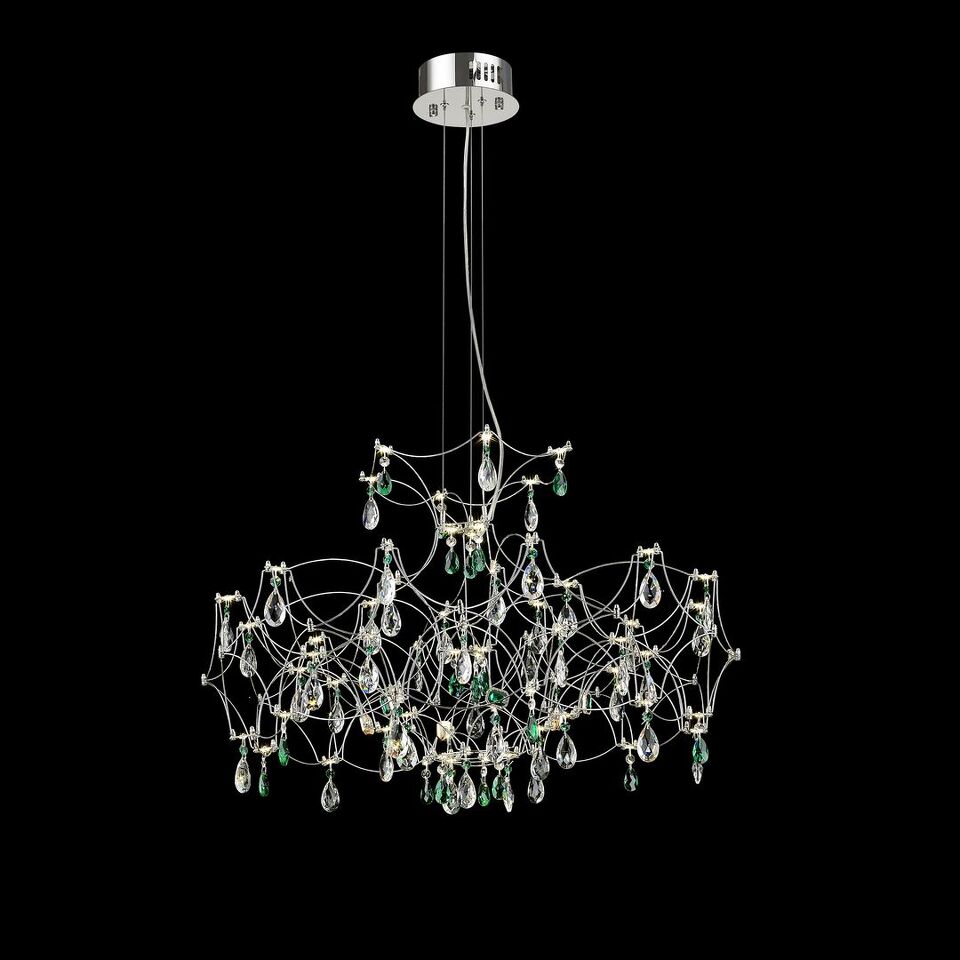 Фото №1  Подвесной светильник WE337.08.106 WERTMARK FEMERALDA светильник подвесной, LED, 80x1W, 3000K