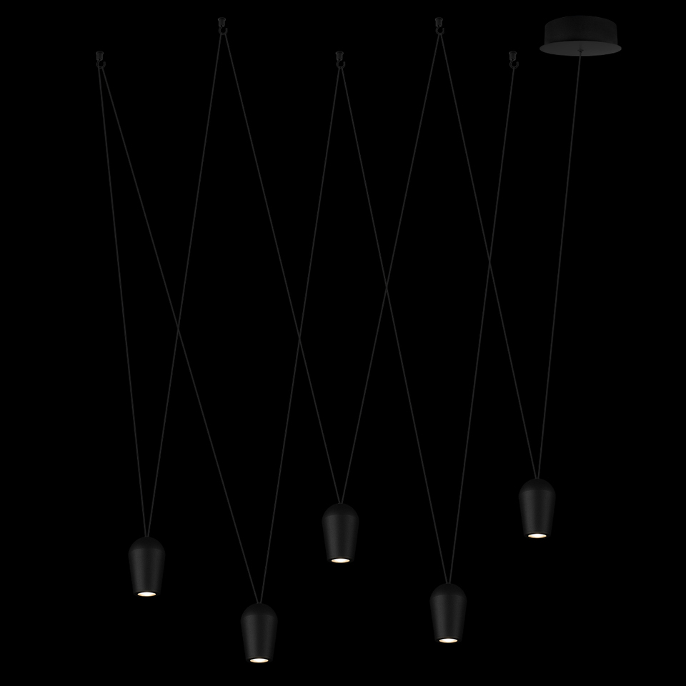 Фото №11  Подвесной светильник 10357/5 Подвесной светильник LOFT IT Blackout