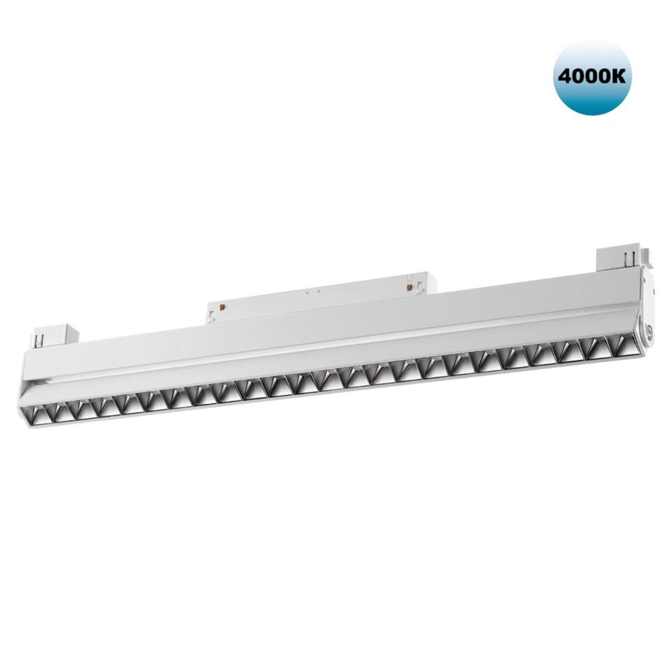 Фото №4  NOVOTECH 358544 SHINO NT21 072 белый Трековый светильник для низковольного шинопровода IP20 LED 4000K 24W 48V FLUM