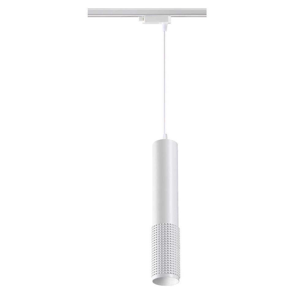 Фото №4  NOVOTECH 370770 PORT NT21 125 белый Светильник трековый однофазный трехжильный, провод 1м IP20 GU10 50W 220V MAIS