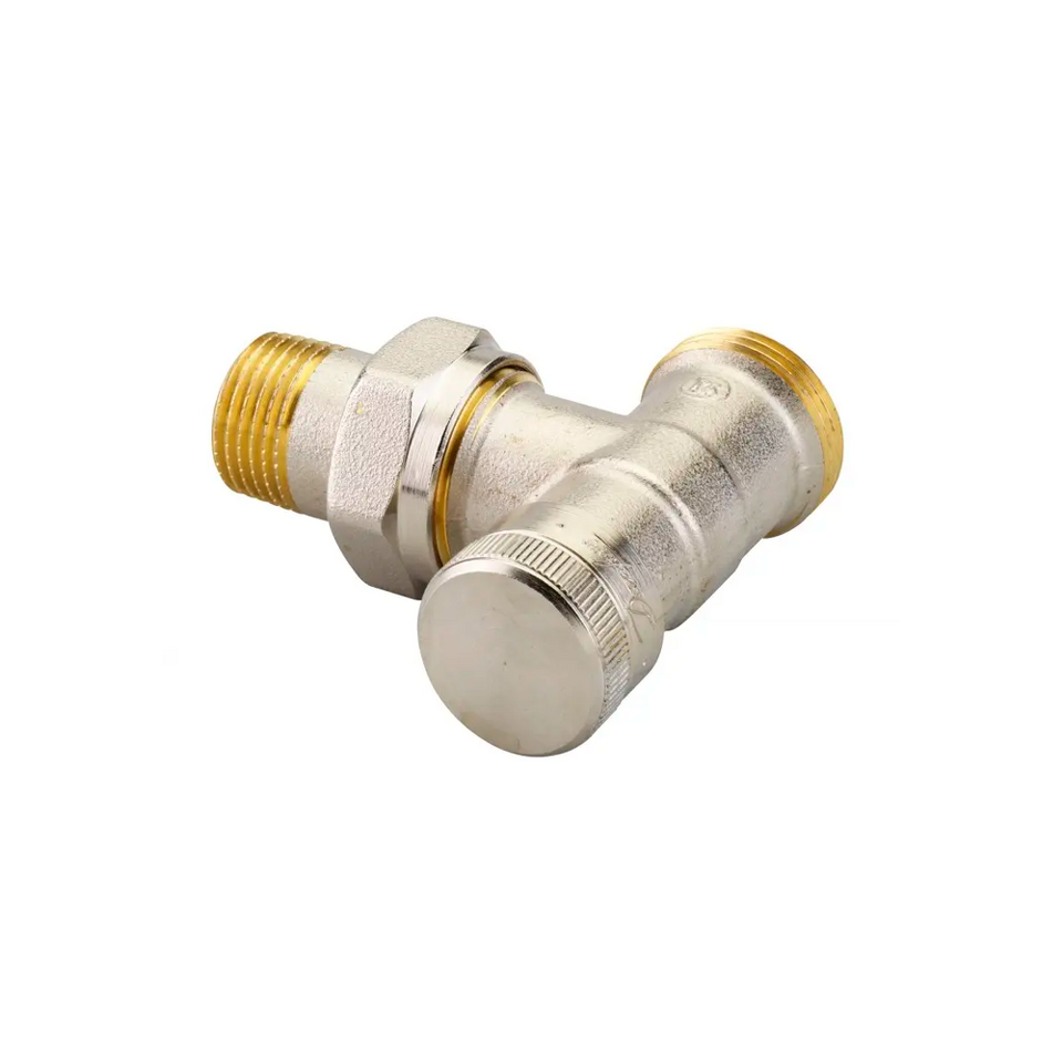 Фото №1  Клапан запорный Danfoss RLV 15 угловой с возможностью дренажа, наружная резьба