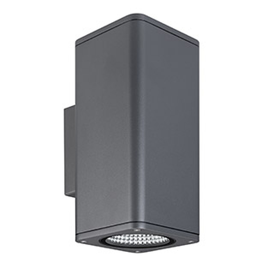 Фото №1  Arlight Светильник LGD-EVO-WALL-TWIN-S100x100-2x12W Day4000 (GR, 44 deg, 230V) ( IP54 Металл, 3 года)