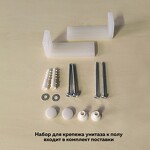 Превью фото №13  Унитаз Teymi Унитаз напольный Aina безободковый, сиденье Дюропласт микролифт T40205