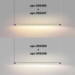 Превью фото №4  NOVOTECH 359348 KONST NT24 048 черный Светильник линейный светодиодный IP20 LED 16W 170-265V 4000K 1280Лм VITZ