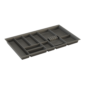 Фото Dirks Лоток BASIC SOFT-TOUCH для столовых приборов, ширина фасада 900 мм, 819х473х58 мм, антрацит