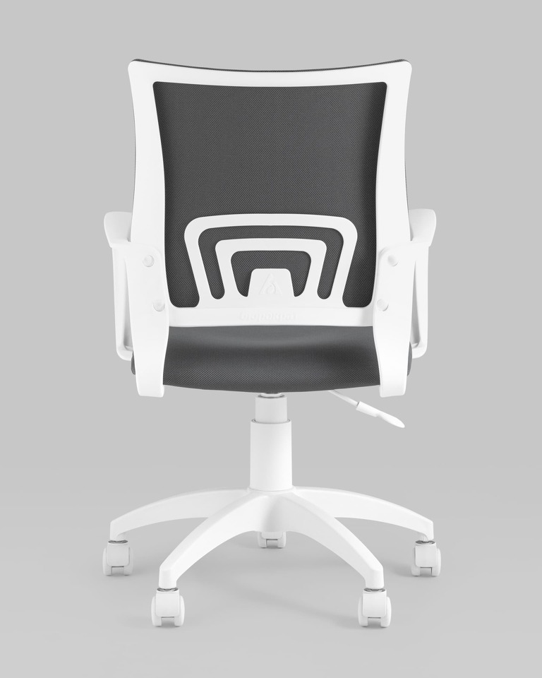 Фото №9  Кресло Кресло офисное Topchairs ST-BASIC-W серая ткань крестовина белый пластик