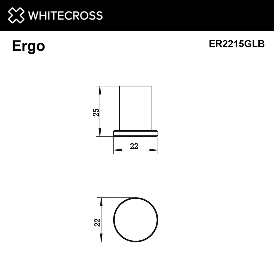 Фото №2  Крючок WHITECROSS Ergo ER2215GLB (брашированное золото)