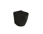 Превью фото №1  Унитаз 40374R Althea Cover Rimless Plus+Ton унитаз приставной 52x36  Матовый черный Plus-Ton®