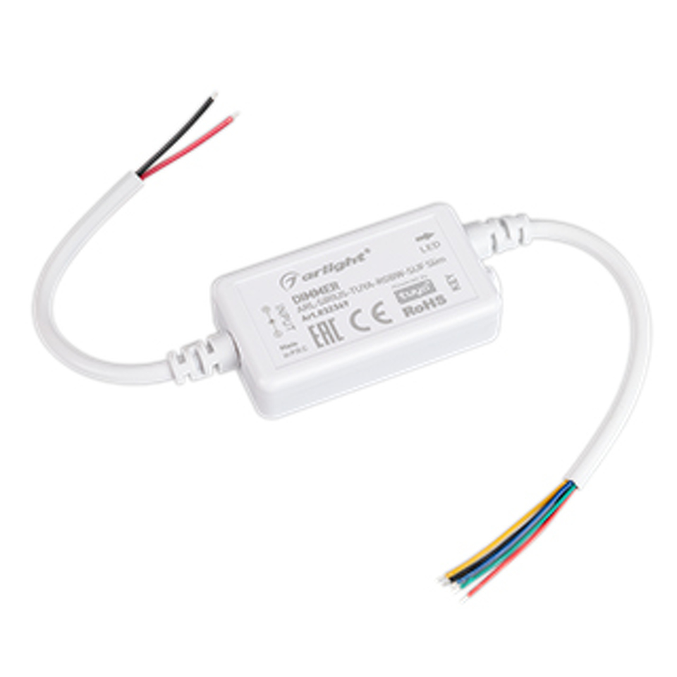 Фото №1  Arlight Диммер ARL-SIRIUS-TUYA-RGBW-SUF Slim (12-24V, 4x1.5A, 2.4G) ( Контроллер)